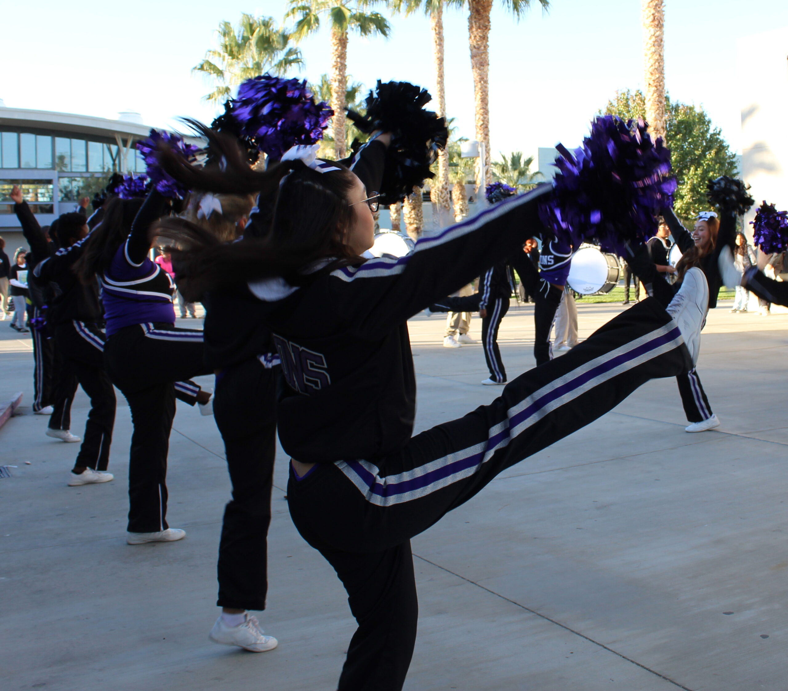 EHS cheerleaders at Roll'n with the Deputies event.