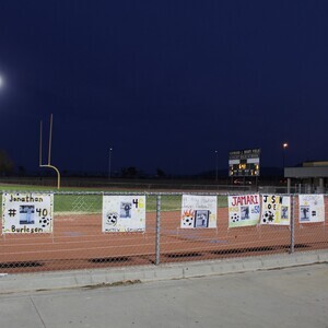 Prime Time Soccer Game at Knight High School posters.