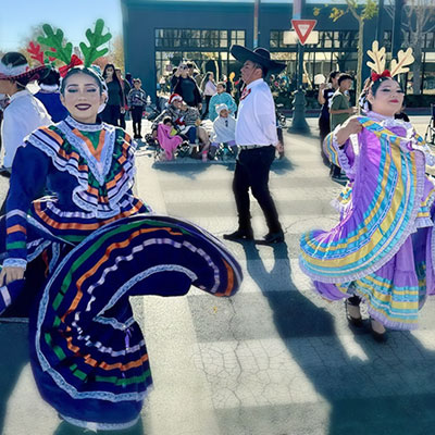 EHS Folklorico Dancers at the AV Chambers Holiday Parade