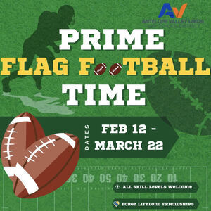 Prime Time League Flag Football Flyer